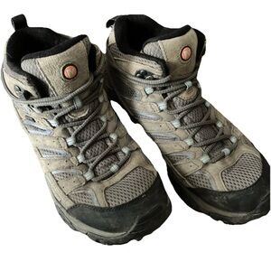 Merrell Moab 2 Mid Granite Gray Hiking Boots Snow Shoe J06054 Womens Size 9.5